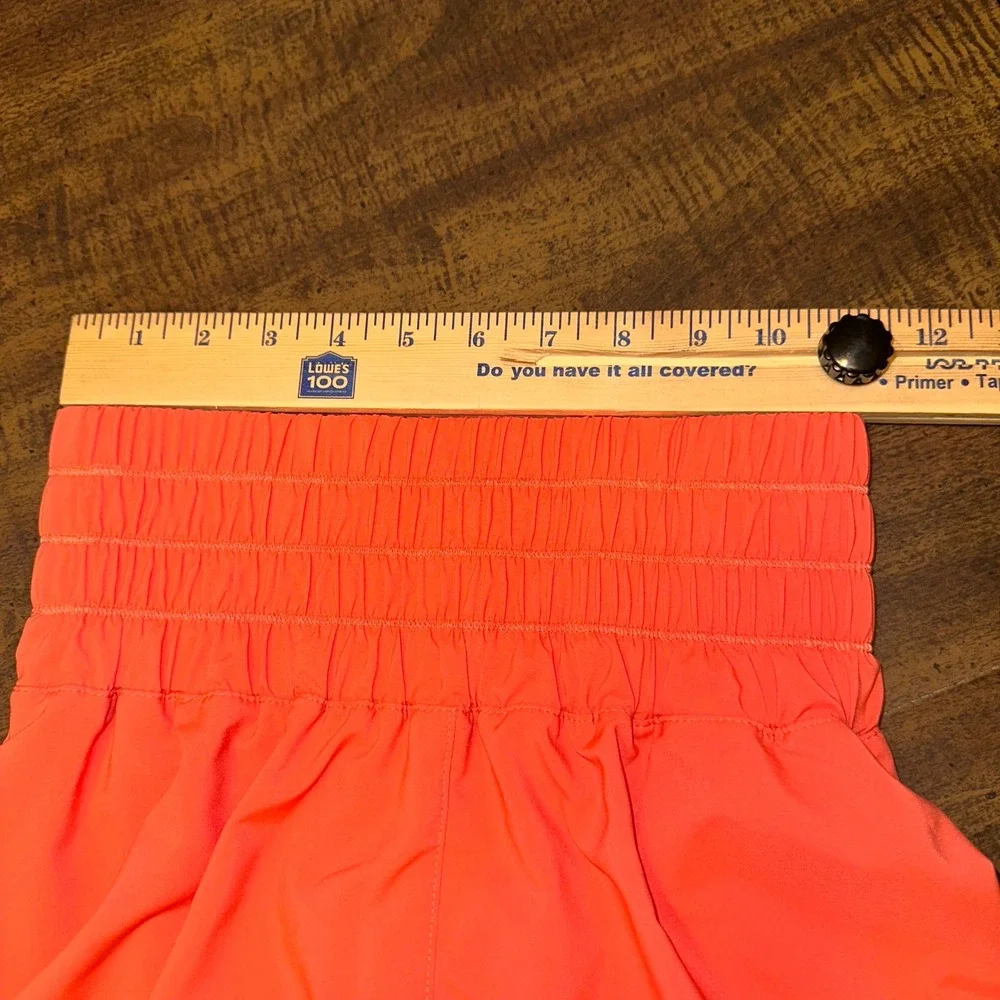 Nike Womens One Dri-fit Ultra High waisted 3"‎ brief lined shorts magic ember XS - Picture 5 of 7